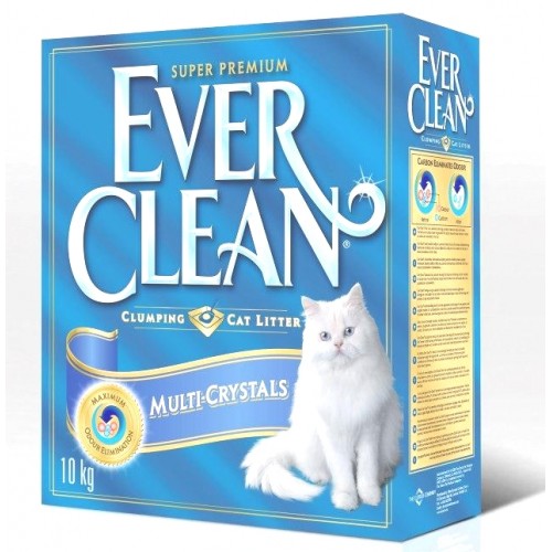 EverClean Multi Crys, комкующийся наполнитель, с мультикристаллами - 10 л.