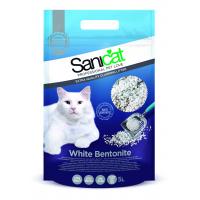 Sanicat White Bentonite, впитывающий наполнитель из отборного белого бентонита - 5 л.