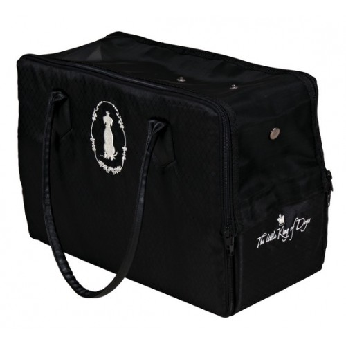 Переноска "TRIXIE" "King of Dogs" для собак, 17х26х36 см, черная, полиэстер