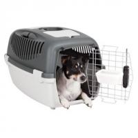 Переноска "TRIXIE", Gulliver IV, для мелких животных до 18 кг, 52х51х72см,светлосерая/серая