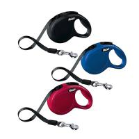 Поводок-рулетка "Flexi", "New CLASSIC СОМРАСТ" ременной, (M) до 25кг/5м