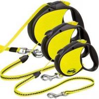 Поводок-рулетка "Flexi", "Neon" со светоотражающими элементами (L) до 50кг/5м