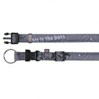Ошейник "TRIXIE" для собак "Modern Art Collar This is the Boss",(M-L),35-55см/20мм