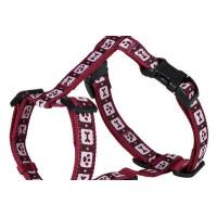 Шлея "TRIXIE" для собак "Modern Art H-Harness Bordeaux", нейлон, XS-S, 30-40см/15мм, бордовая