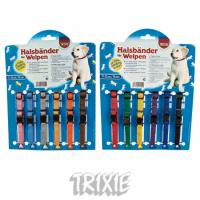 Набор "TRIXIE" 6 цветных ошейников для щенков, 22-35 см/10мм
