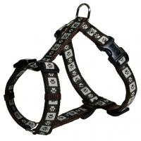 Шлея "TRIXIE" для собак "Modern Art H-Harness Coffee", нейлон, S-M 40-65 см/20мм, коричневый/мокка