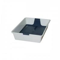 Туалет с решеткой "SAVIC" "TRAY 42" для кошек, черный