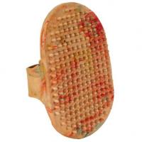 Массажная щетка "TRIXIE", с петлей для руки, резиновая, разноцветная, 9x13см