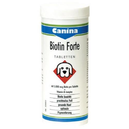 Canina Biotin Forte Tabletten(Биотин Форте), таблетки для собак, восстановления здоровья кожи и шерсти - 700гр.(210 таблеток)