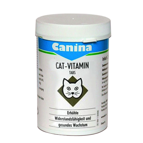 Canina Cat-Vitamin Tabs, витаминные таблетки для кошек - 125 гр.(250 таблеток)
