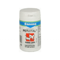 Canina PETVITAL® Derm-Caps(Петвитал Дерм Капс), капсулы для собак и кошек, восстановления здоровья кожи и шерсти